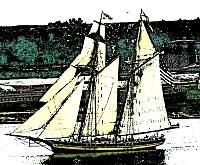 Pride of Baltimore woodcut