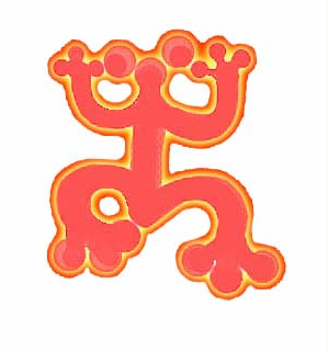 Click on this frog for a brief overview of the Madden and Soto and Domingo Soto sites. This frog is a coqui, which like Soto is 100 per cent Puerto Rican. Like the Southern Bob White, it screams its name. This design was adapted from an aboriginal engraving found at the Taino ceremonial mounds in Puerto Rico.